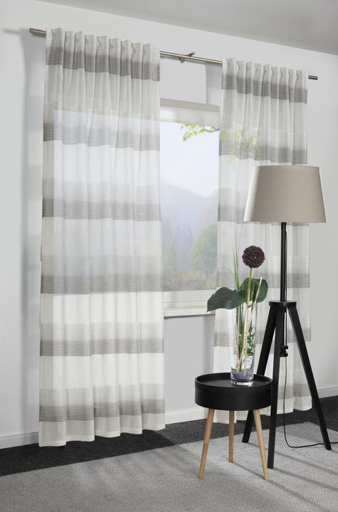 Immagine prodotto Gardinia Sciarpa con nastro per tende, Etamine (140 x 175 cm)