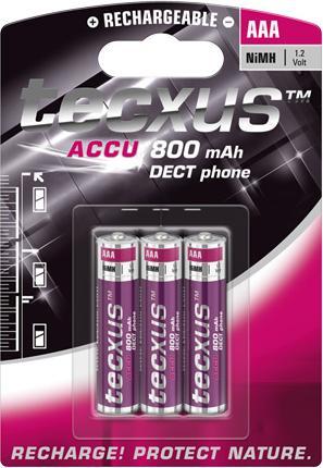 Produktbild Tecxus Telefon Akku AAA ideal für schnurlose DECT Telefon