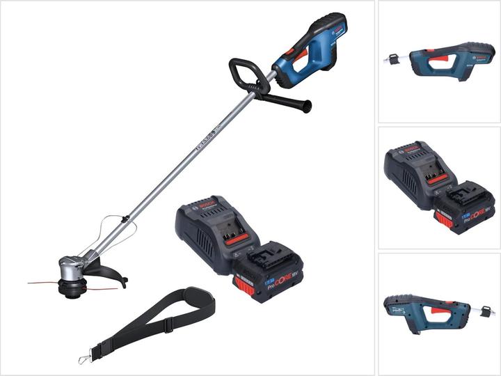 Produktbild Bosch Professional Bosch GRT 18V-33 Professional Akku Rasentrimmer 18 V 330 mm Brushless + 1x ProCORE Akku 8,0 Ah + La