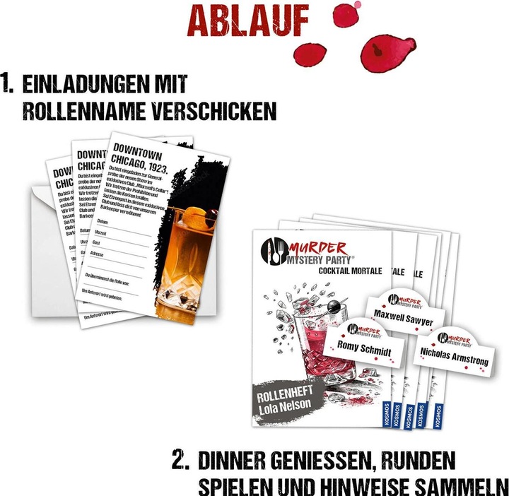 Produktbild Kosmos Murder Mystery Party Cocktail Mortale (Deutsch)