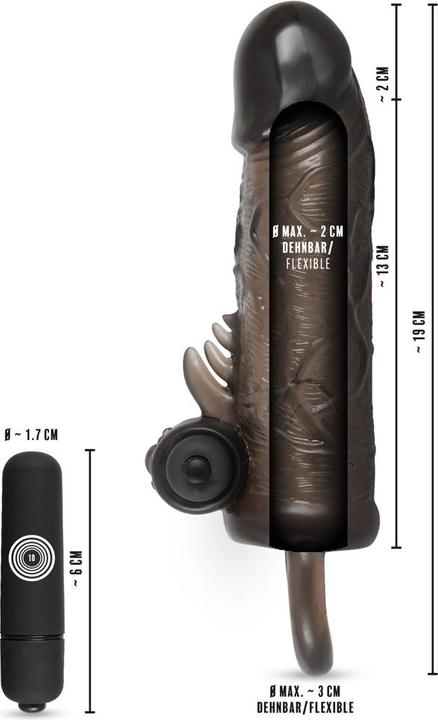 Image du produit Rebel Étui pénien avec anneau testiculaire et Vibro-Bullet