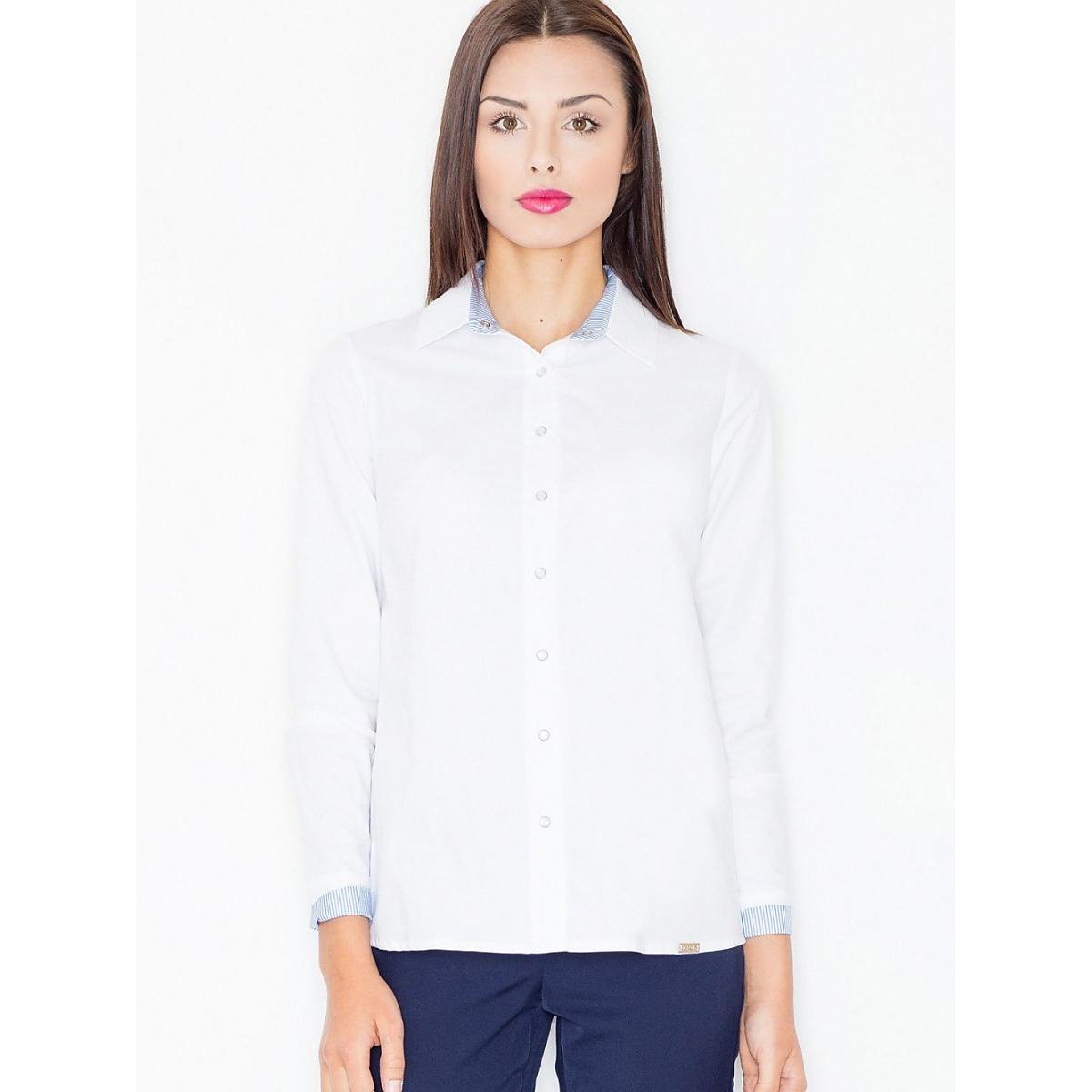 Figl, Damen, Hemd, Langarm Hemd, Weiss, (M)