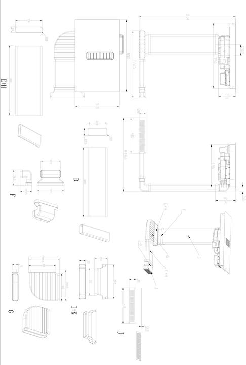Actual product image PKM Induktionskochfeld mit integriertem Dunstabzug IN4-DA-2FZA++A (83 cm, Induction hob)