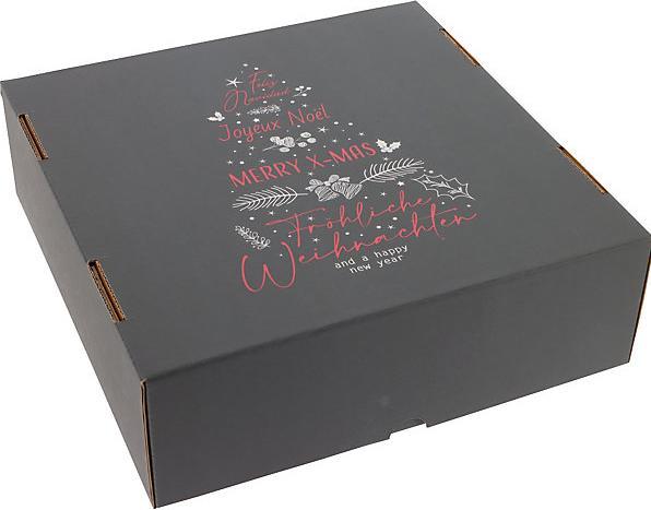 Produktbild kaiserkraft Stülpdeckelkarton Motiv International Christmas Tree (25 Stk., 30 x 30 x 10 cm)