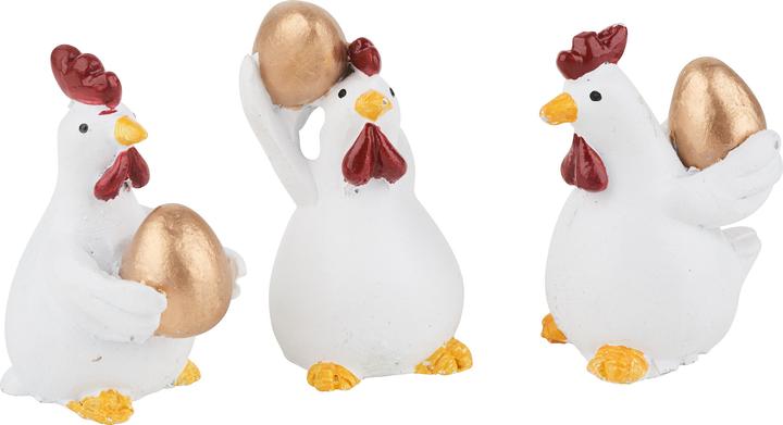 VBS Poulet "Humbeline", lot de 3, H 5 cm env. (3 x)