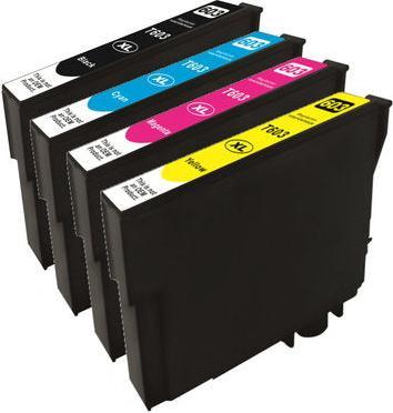 Actual product image Hermex Compatible Ink Cartridge XL for Epson Expression Home XP-3100 (M, C, FC, Y)
