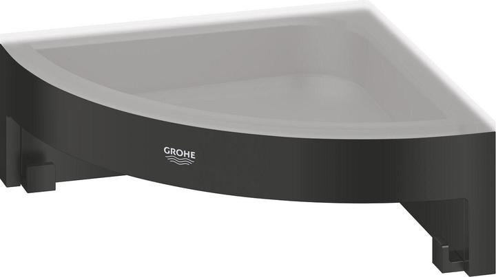 Grohe Start Cube QuickFix Eckduschkorb, kleben oder bohren, mattschwarz