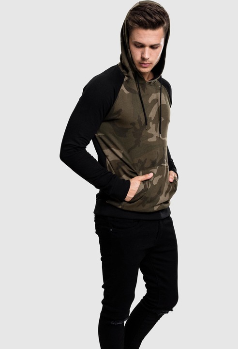 Immagine prodotto Urban Classics Felpa con cappuccio Camo Contrast Raglan (S)