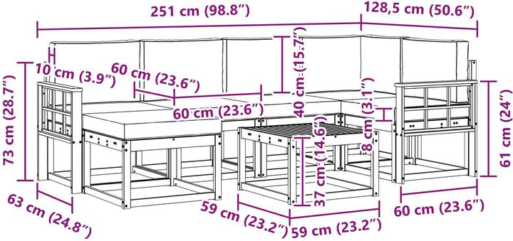 Image du produit vidaXL Outdoor-Sofa