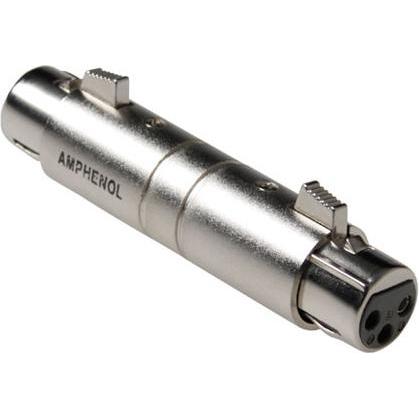 Thumbnail - Amphenol XLR Adapter 3 pole female to female, Audio Adapter, Silber