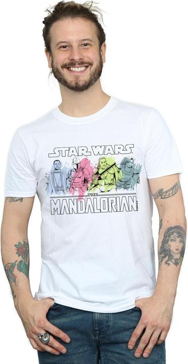 Immagine prodotto Star Wars The Mandalorian Character Pose Maglietta Uomo (M)