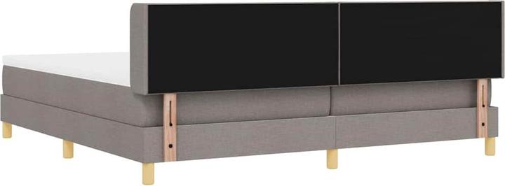 Produktbild VidaXL Boxspringbett Mit Matratze Stoff Taupe (200 x 200 cm)