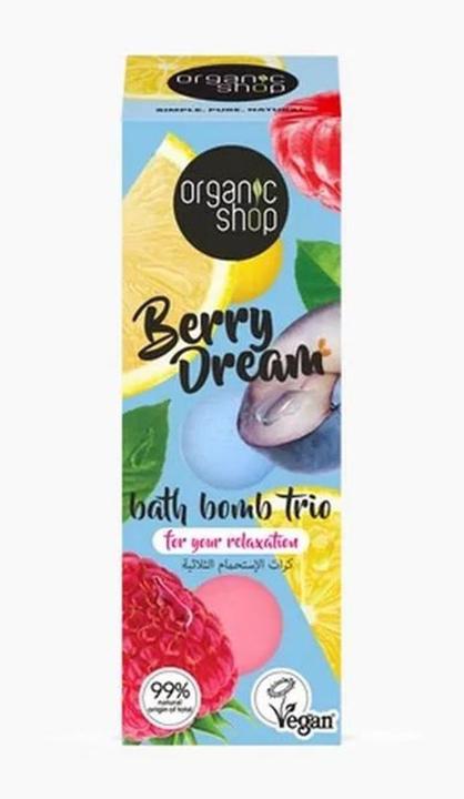 Image du produit Organic Shop Berry Dream Bath Bomb Pack 1 Unit (Praline de bain)
