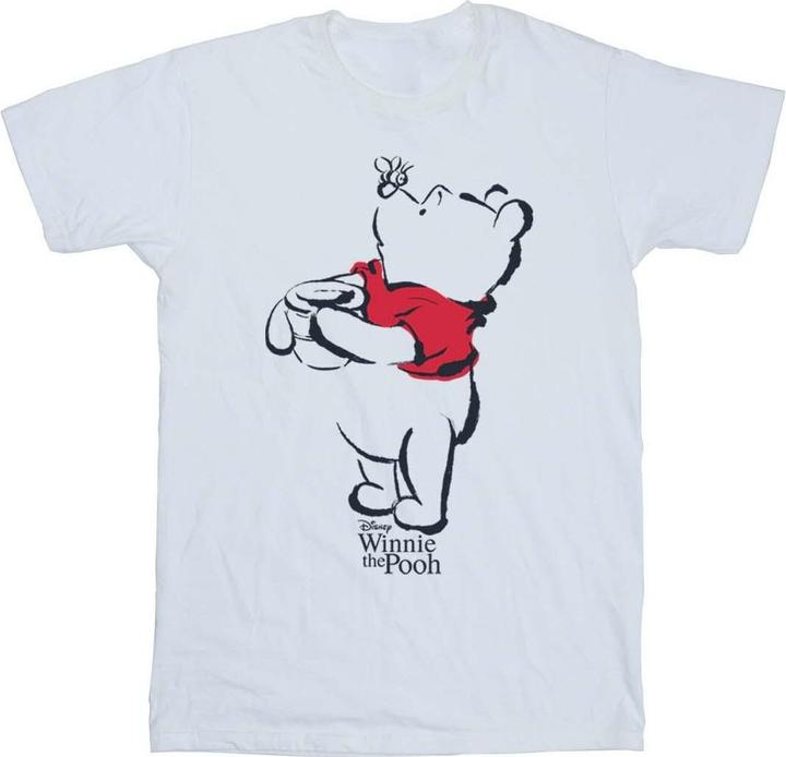 Actual product image Disney Girls Winnie The Pooh Drawing Cotton T-Shirt (116)