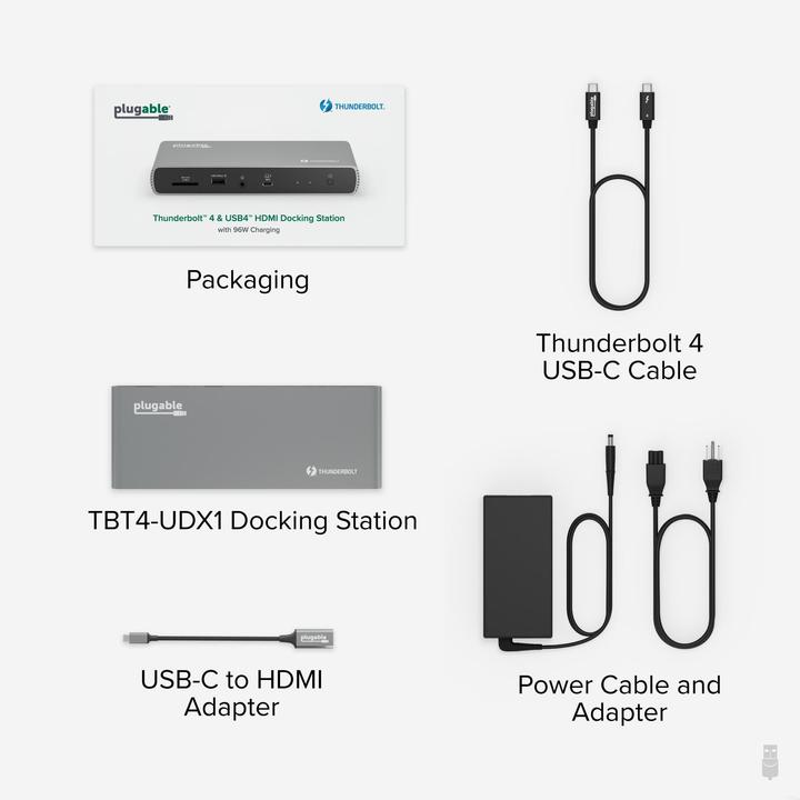 Produktbild Plugable TBT4-UDX1-UK (Thunderbolt)