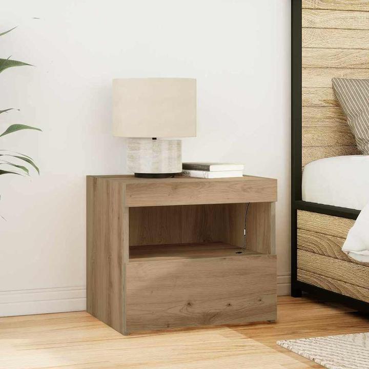 Actual product image vidaXL Bedside table (50 x 40 x 45 cm)