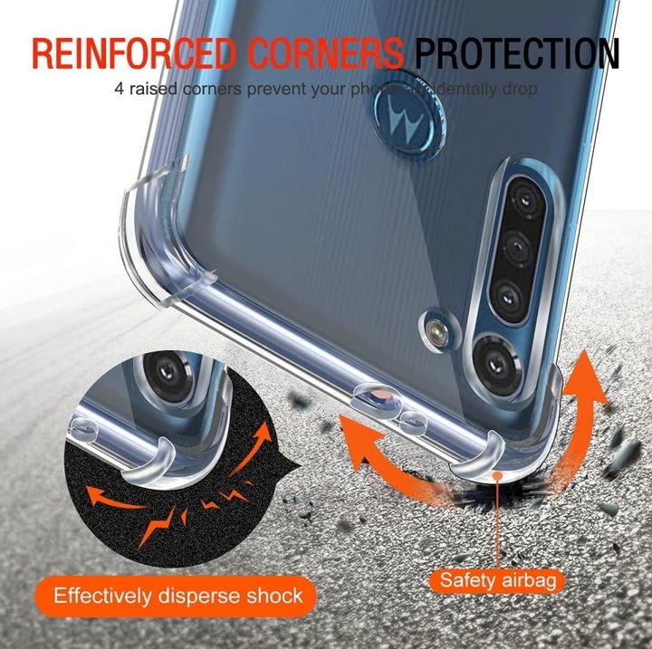 Produktbild Screenguard Motorola Moto G8 Power Hülle Crystal Soft Airbag Bumper (Motorola Moto G8 Power)