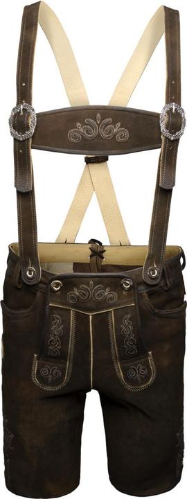 Actual product image Maddox Leather Trousers Rafael Antique Nut, short, brown (46)