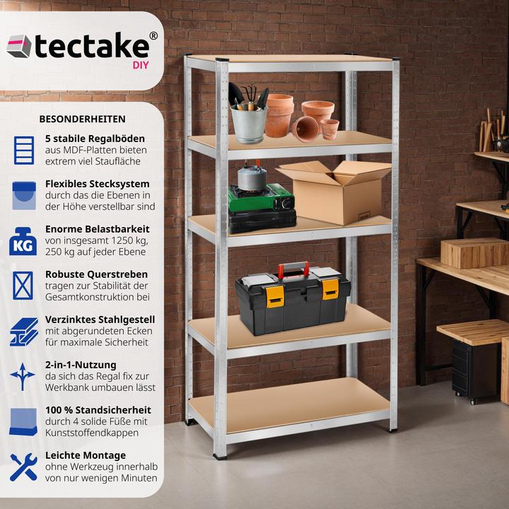 Produktbild tectake Werkstattregal Richard