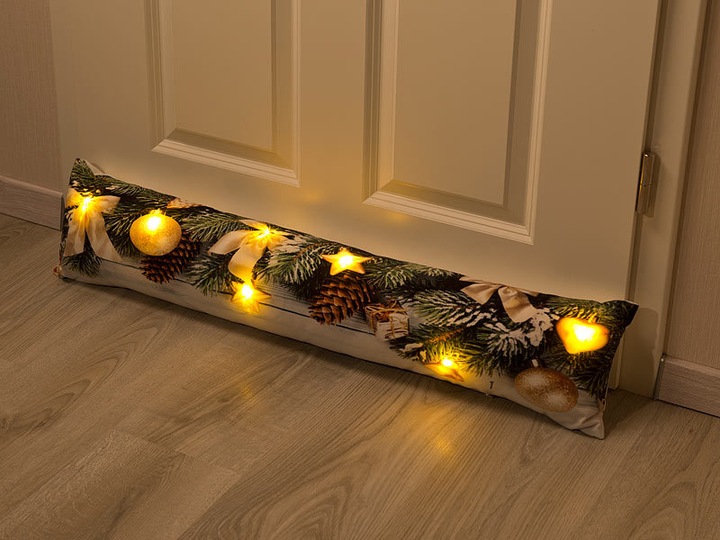 Produktbild Infactory Zugluftstopper-Deko-Kissen mit Weihnachts-Motiv (90 x 20 x 12 cm)