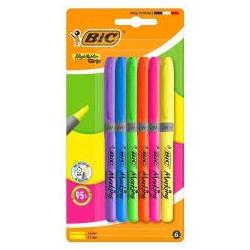 Bic, Evidenziatori, Grip Textmarker-Mix, 6 Stück (6x)