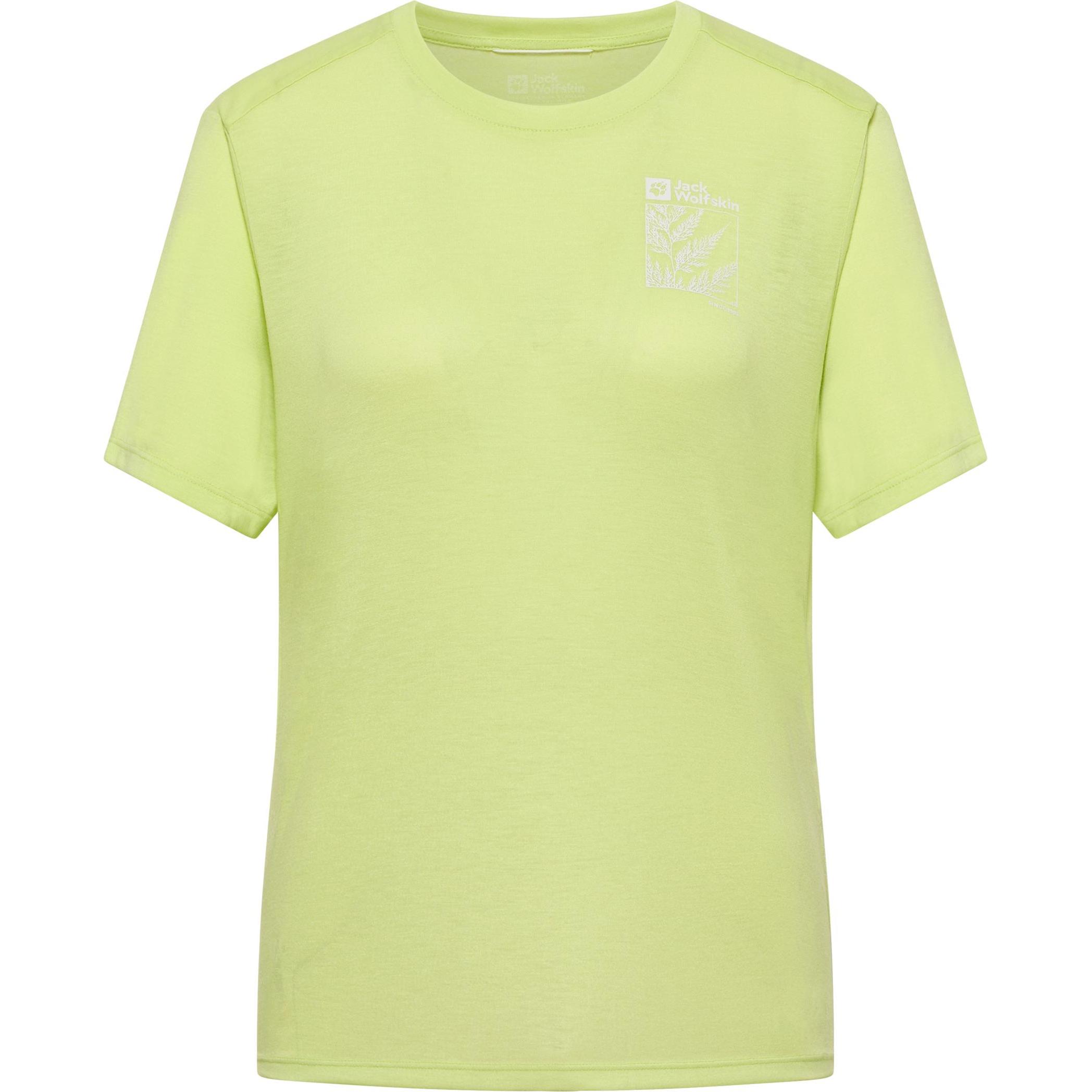 Jack Wolfskin, Damen, Sportshirt, Vonnan Graphic T W (XS), Grün, XS