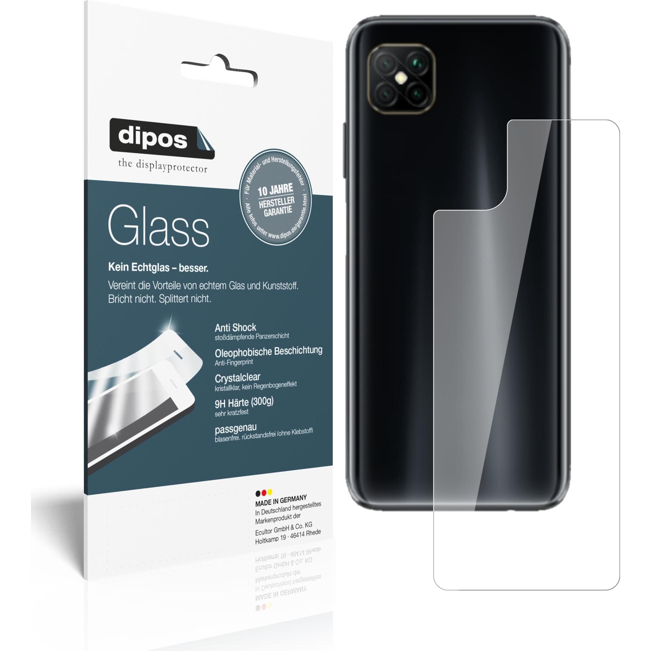 Dipos Displayschutz Anti-Shock (1 Stück, Oppo A92s), Smartphone Schutzfolie, Transparent