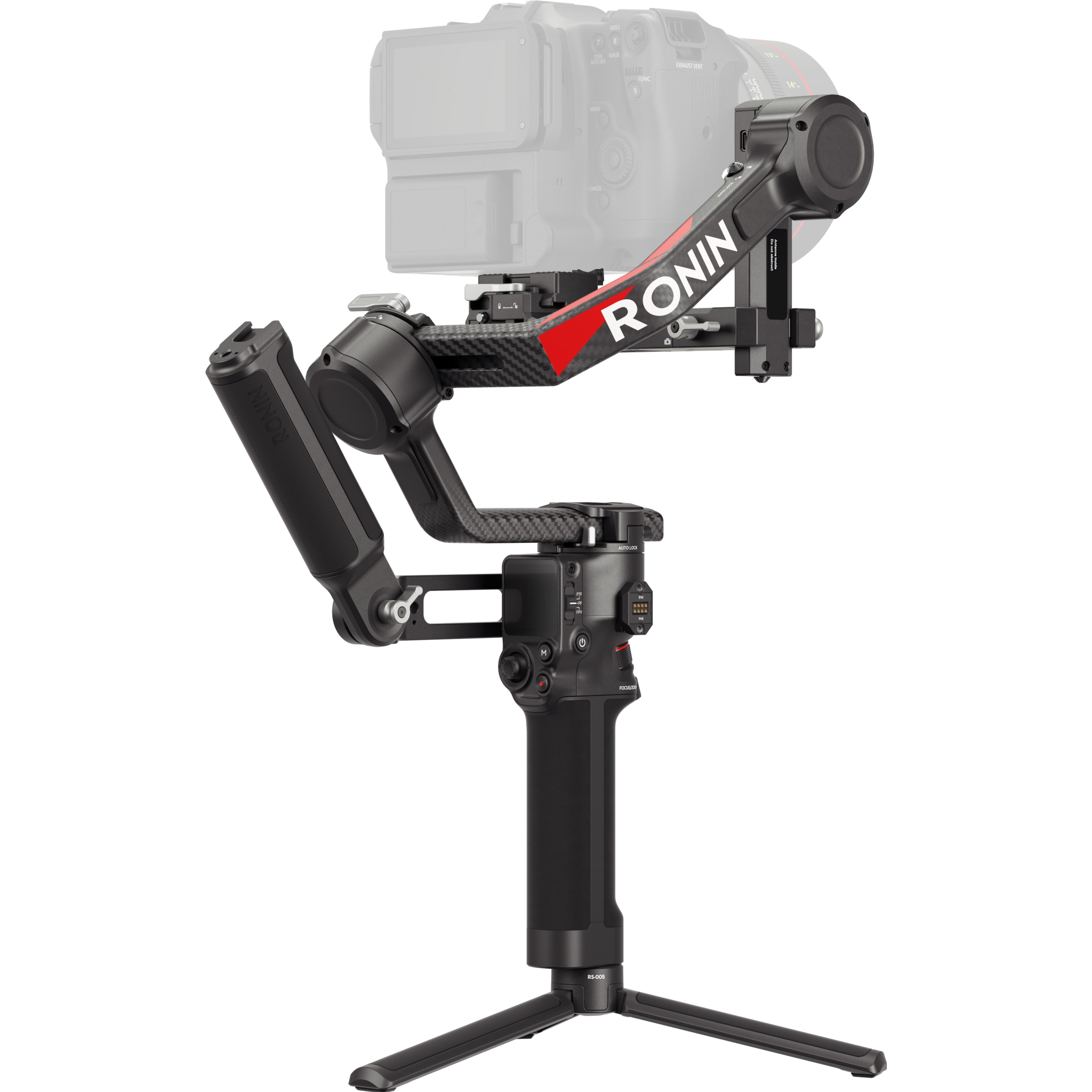 DJI RS 4 Pro (Spiegelreflexkamera, Systemkamera, 4.50 kg), Gimbal, Schwarz