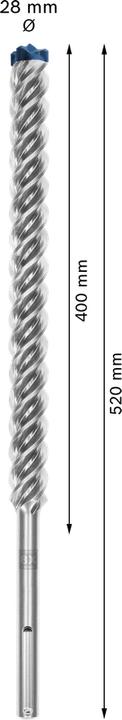 Produktbild Bosch Professional Zubehör EXPERT SDS max-8X Hammerbohrer, 28 x 400 x 520 mm (28 Millimeter)
