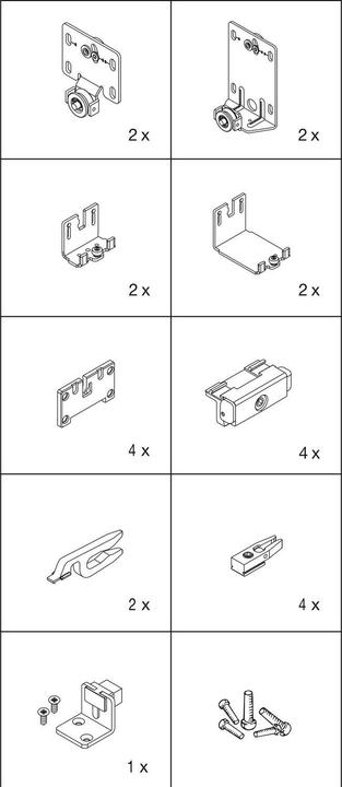 Image du produit HAWA Combino 50 H FS, 25 mm, 2 portes