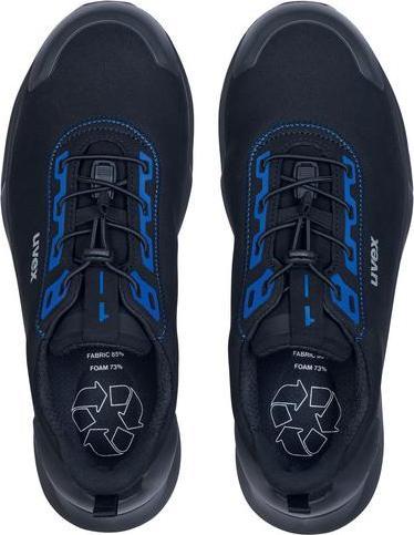 Produktbild Uvex Sports uvex 1 x-craft Halbschuhe S2 68140 schwarz, blau Weite 14 Grösse 35 (S2, 35)