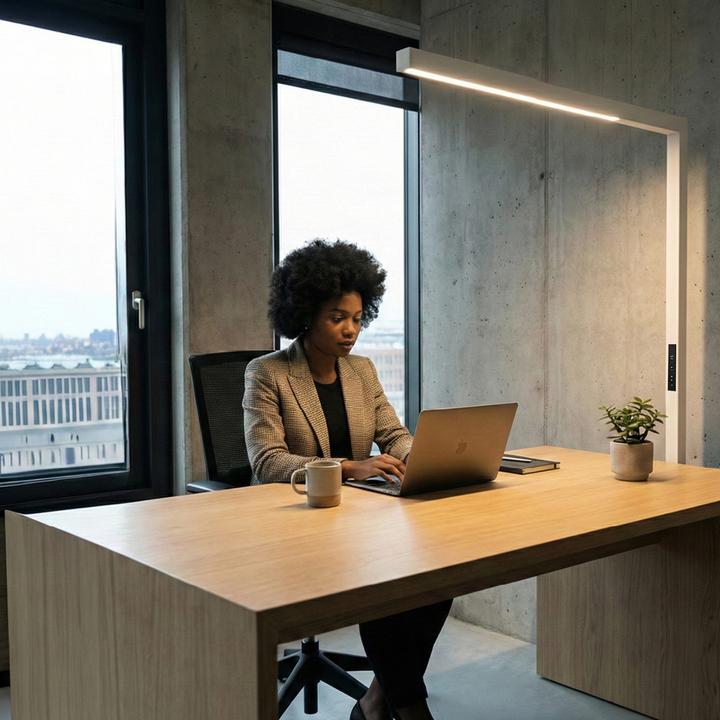 Produktbild Luxula LED-Büro-Stehleuchte - Slim Line (3500 lm)