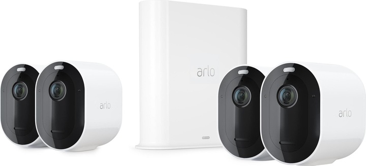 Arlo Pro 3 Spotlight, kit 4 telecamere bianche (2560 x 1440 Pixels)