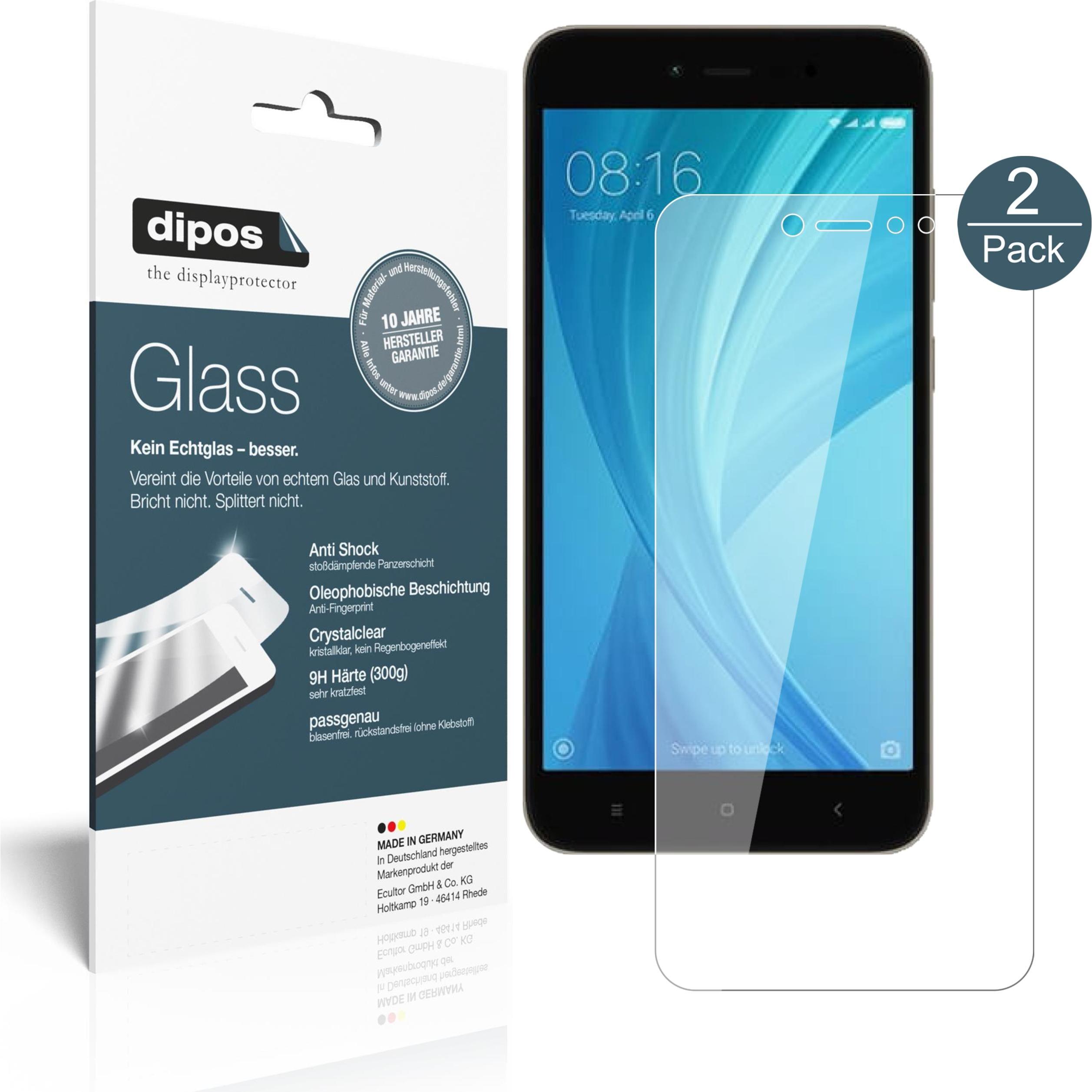 Thumbnail - Dipos Displayschutz Anti-Shock (2 Stück, Xiaomi Redmi Note 5A Prime), Smartphone Schutzfolie, Transparent