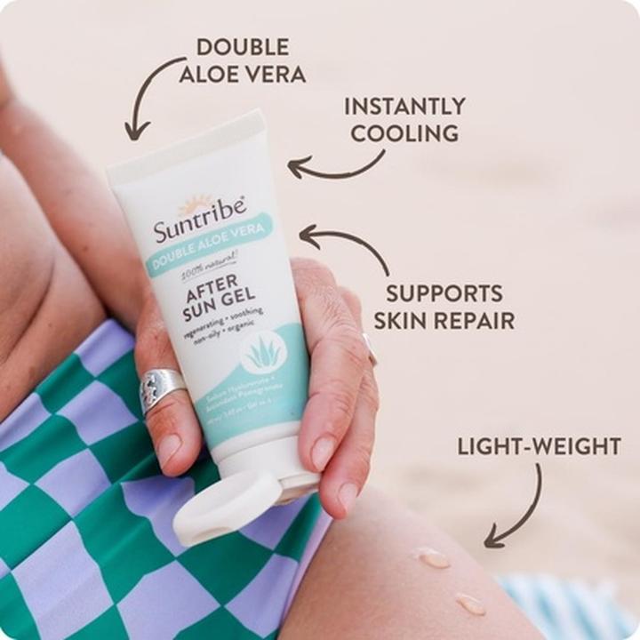 Immagine prodotto Suntribe Bio- Aftersun Gel Doppel Aloe Vera (100 ml, Gel doposole)