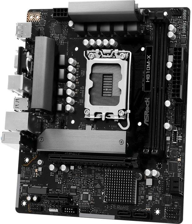 Productafbeelding AsRock MB Intel 1851 H810M-X (LGA 1851, Intel H810, mATX)