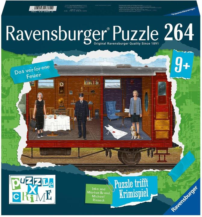 Ravensburger Puzzel X Crime Kids: Overval op de trein (264 onderdelen)