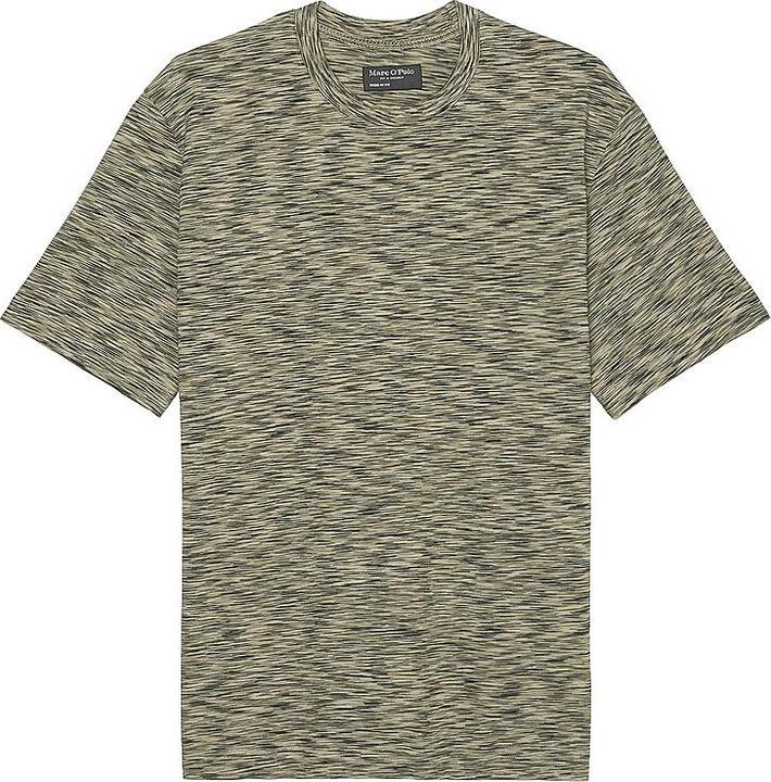 Actual product image Marc O'Polo Flag Label T-Shirt Short Sleeve Space Dye/Pure C (S)