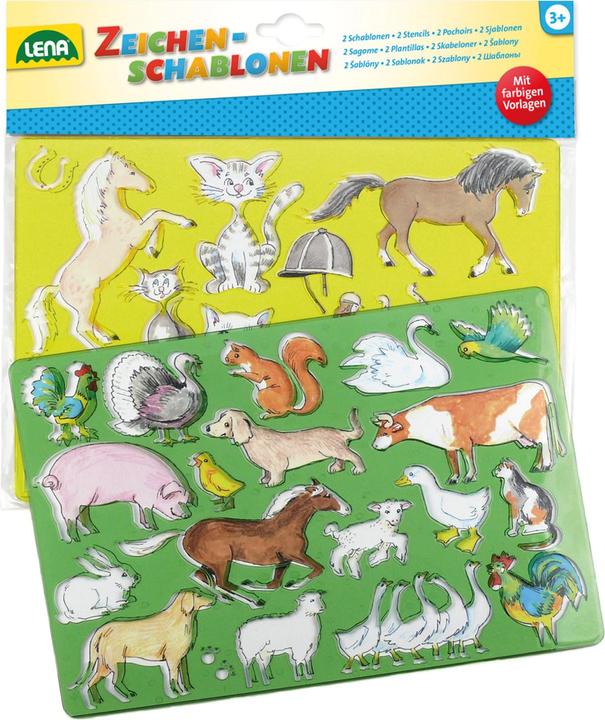 Immagine prodotto Lena Stencil di disegno cavalli e gatti