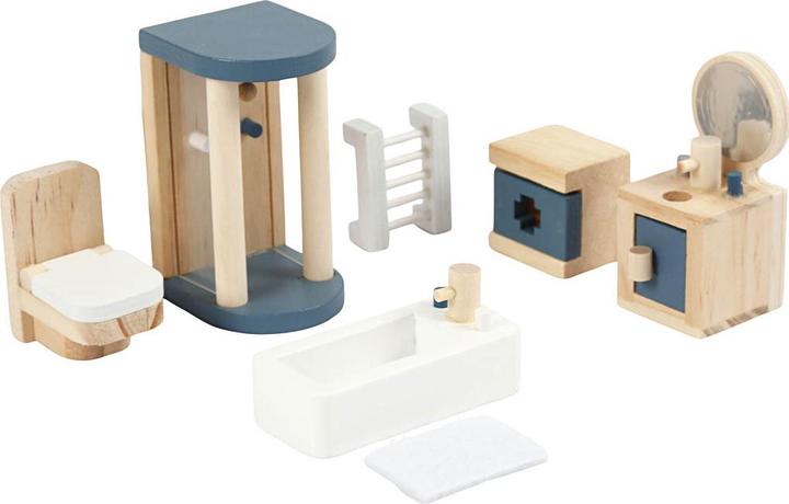 Viga Toys Doll's House Furniture Set for the Bathroom, VIGA PolarB