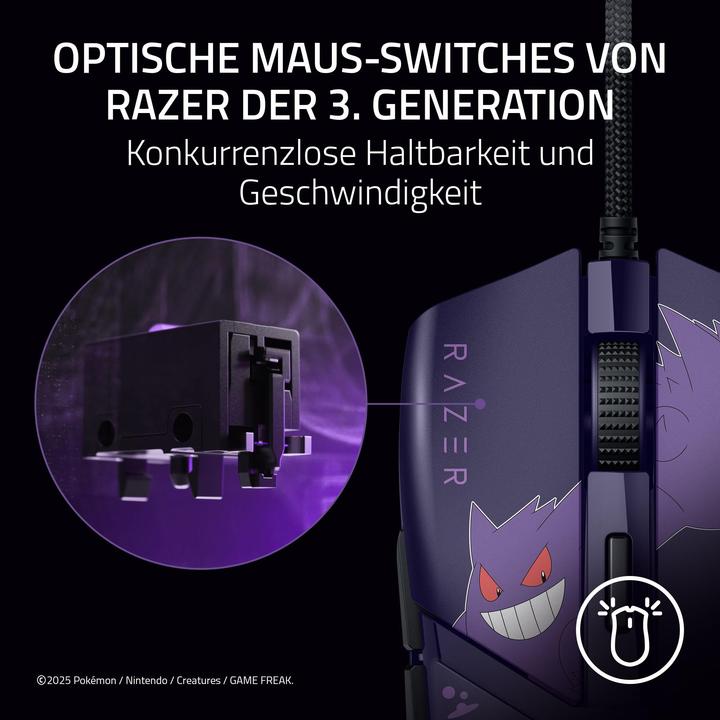 Actual product image Razer Maus Cobra kabelgebunden Pokemon Gengar Edition (Cable)