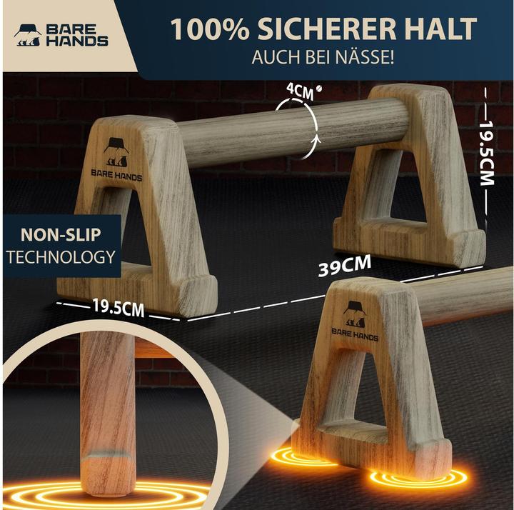 Produktbild Bare Hands Liegestützgriffe Gr. XL