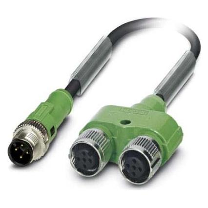 Phoenix Contact Sensor/actuator kabel, Kabels + Stekkers, Zwart