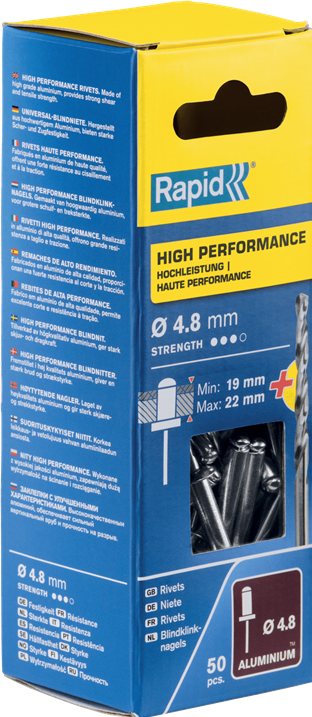 Actual product image Rapid Universal blind rivet Ø 4.8 x 25 mm (50 x)