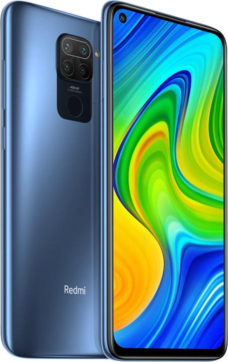 Xiaomi Redmi Note 9 (128 GB, Midnight Grey, 6.53", Dual SIM + SD, 48 Mpx, 4G)