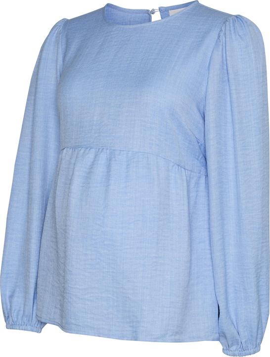 Immagine prodotto Mamalicious Normal geschnitten Rundhals Elastische Bündchen Puffärmel Top Bluse (L)
