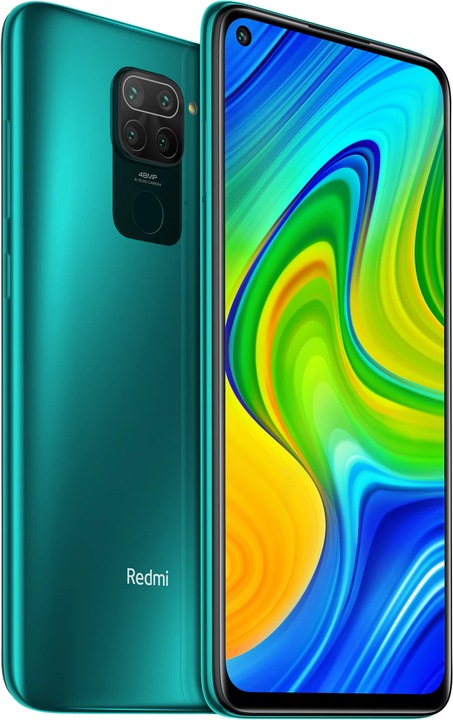Xiaomi Redmi Note 9 (64 GB, Forest Green, 6.53", Dual SIM + SD, 48 Mpx, 4G)