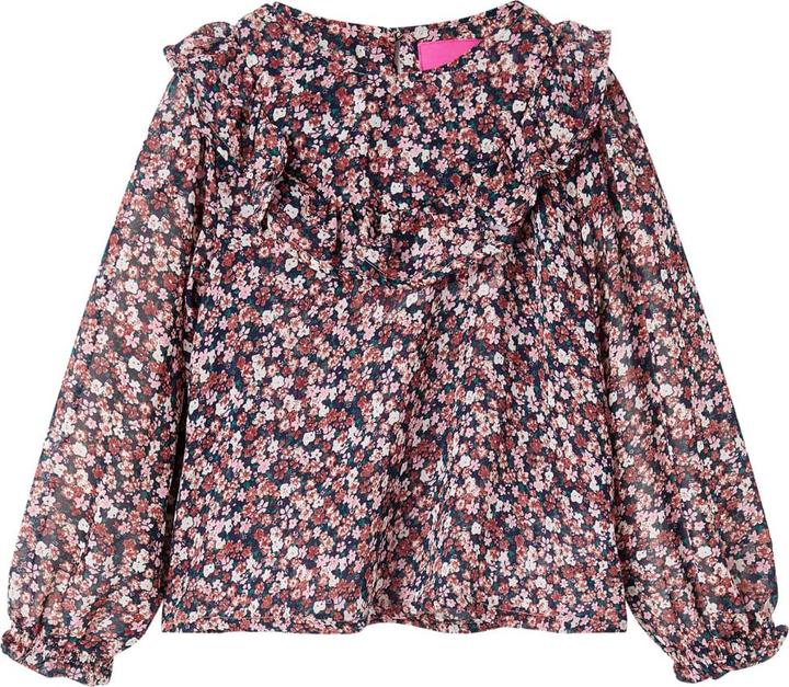 Immagine prodotto vidaXL Camicetta a maniche lunghe per bambini rosa scuro 92,Materiale: 100 (92)