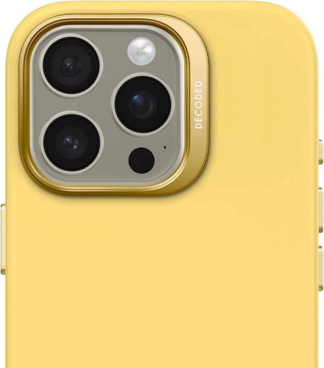 Produktbild Decoded AntiMicrobial Silicone Backcover with MagSafe for iPhone 16 Pro - Yellow (Apple iPhone 16 Pro)