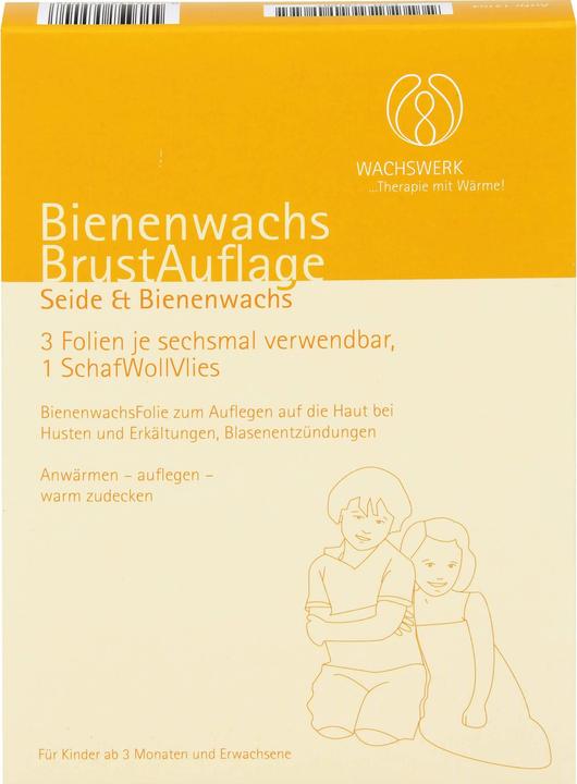 Actual product image Wachswerk Beeswax breast pad Scha/wool/fleece, 3 pcs FOL (3 x)